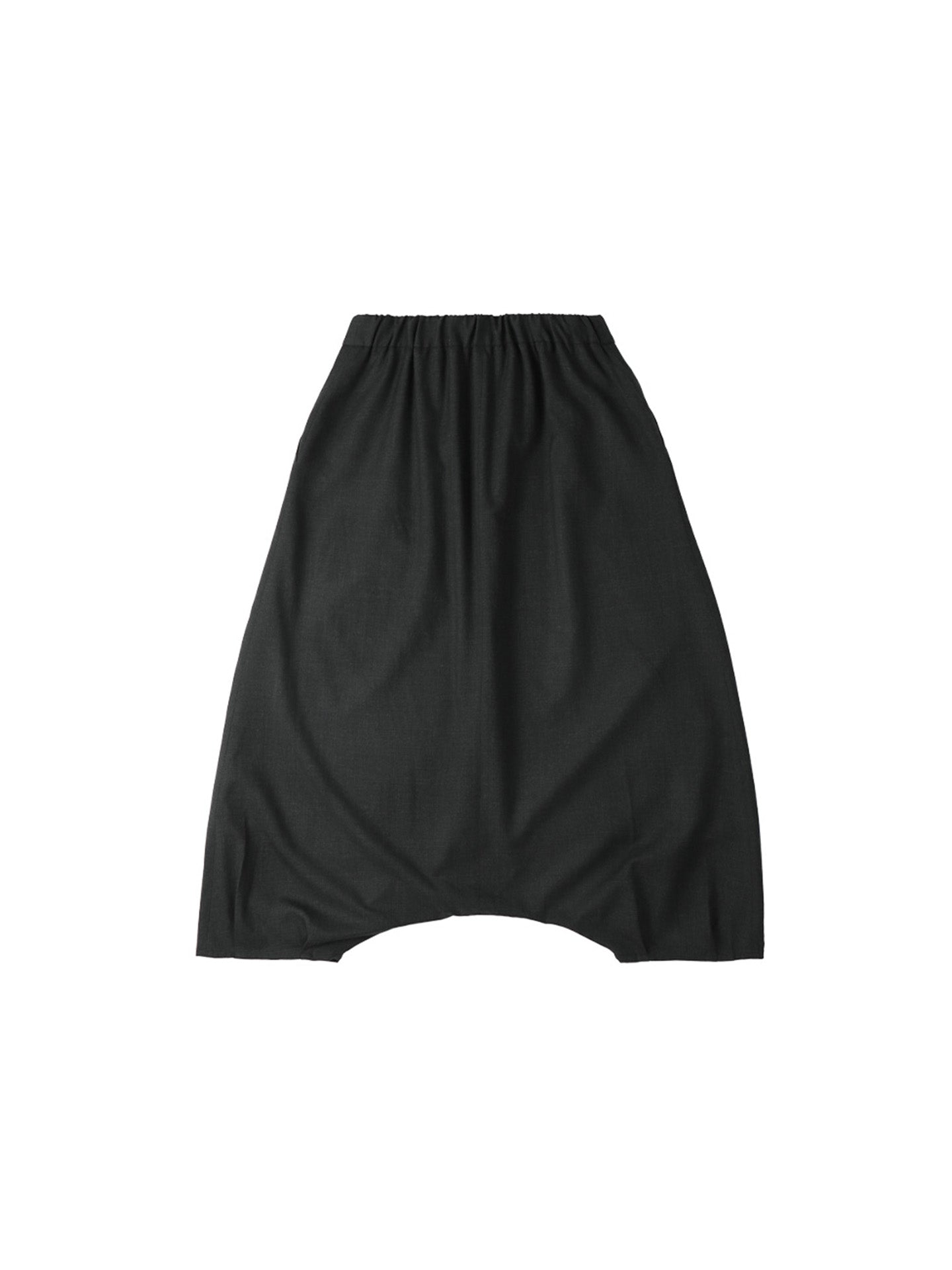 GLEN PLAID SAROUEL PANTS, Dark Grey