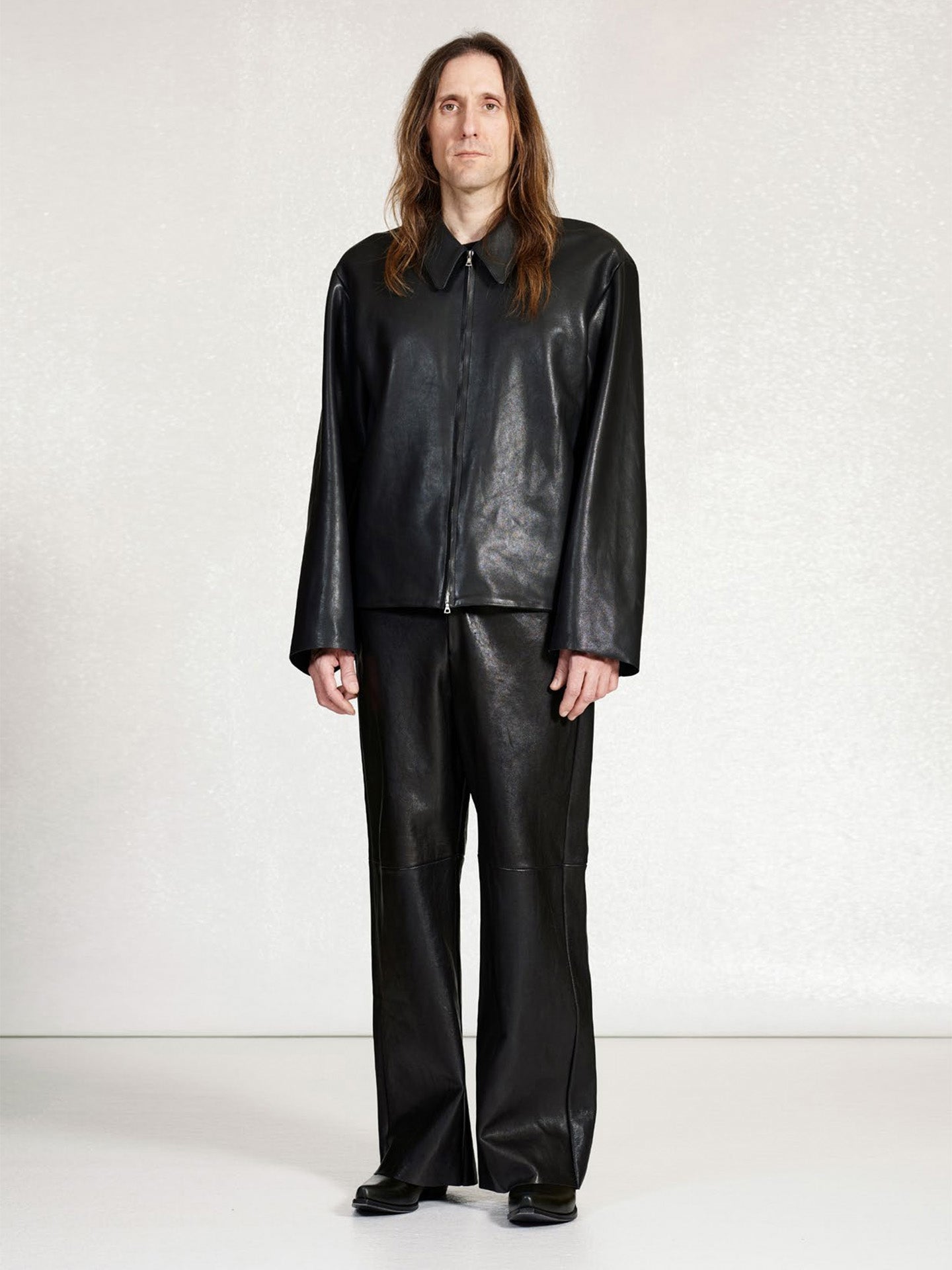 NO.285 LEATHER POCKET JACKET, BLACK