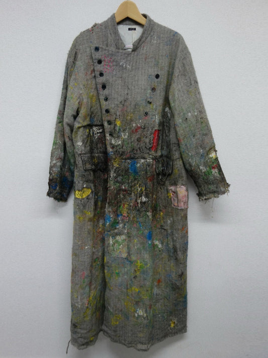 DESTROYED MASONS COAT, Grey