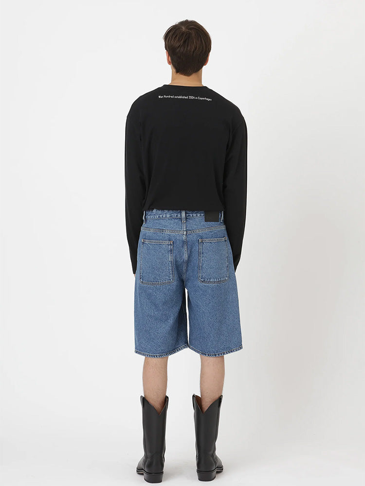KYLE DENIM SHORTS, Blue