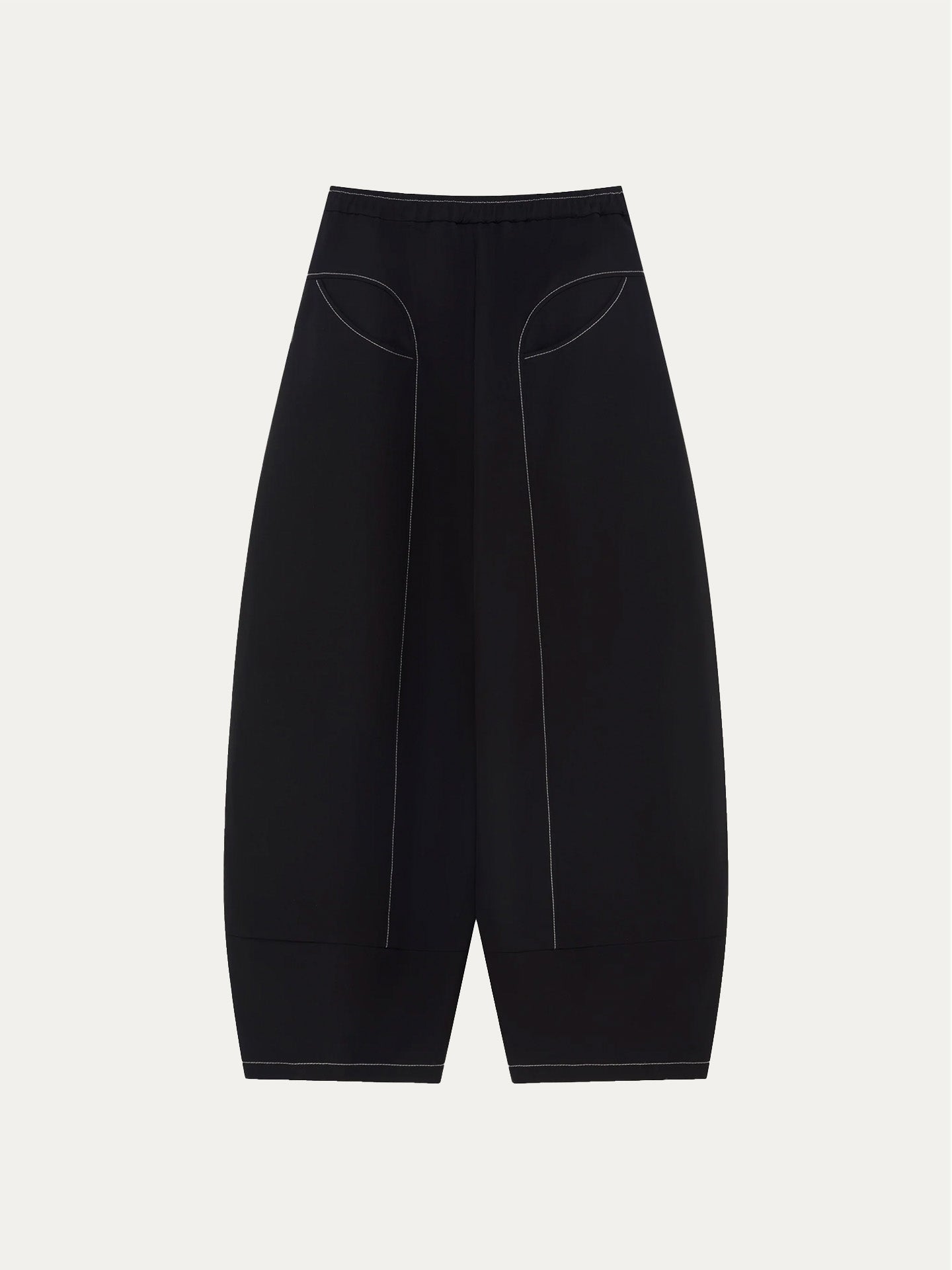 FOLDING WIDE SWIM TROUSERS, Black