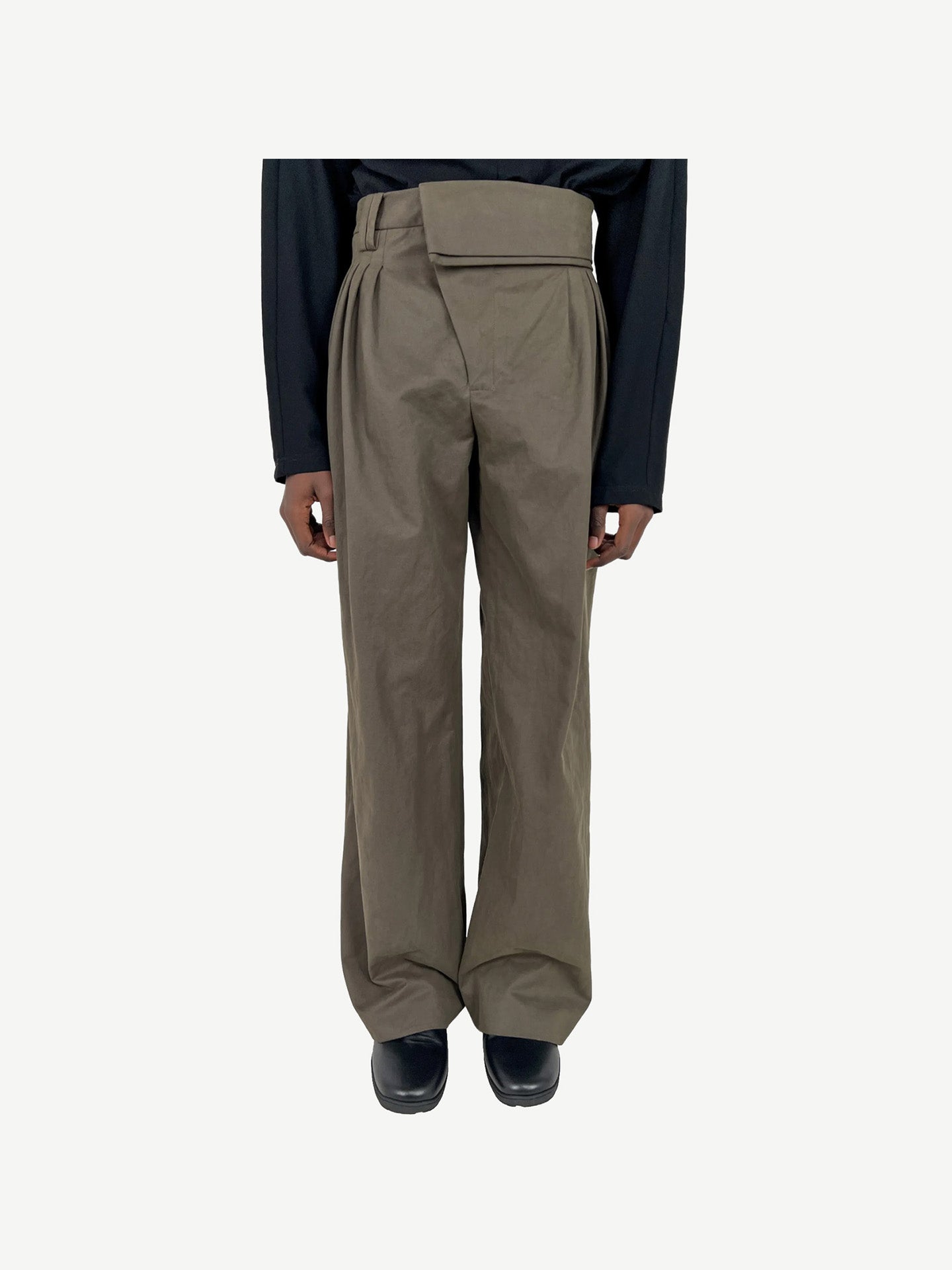 DIEZE WIDE TROUSERS, KHAKI