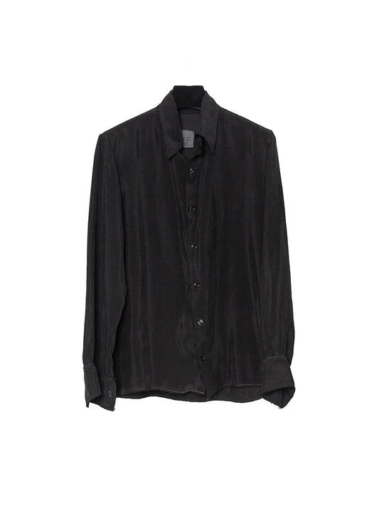 NO.197 CUPRO SHIRT, Black