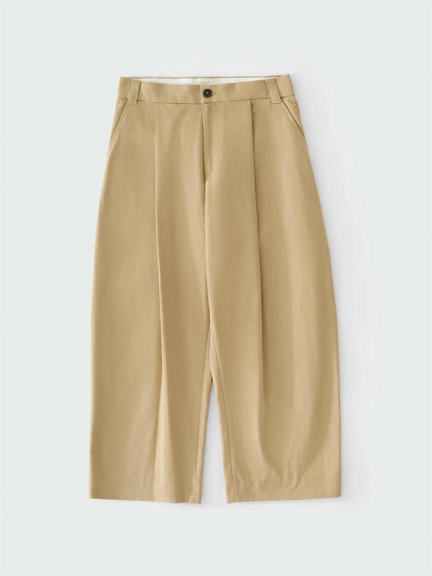 DEEP PLEAT VOLUME PANT, Tan