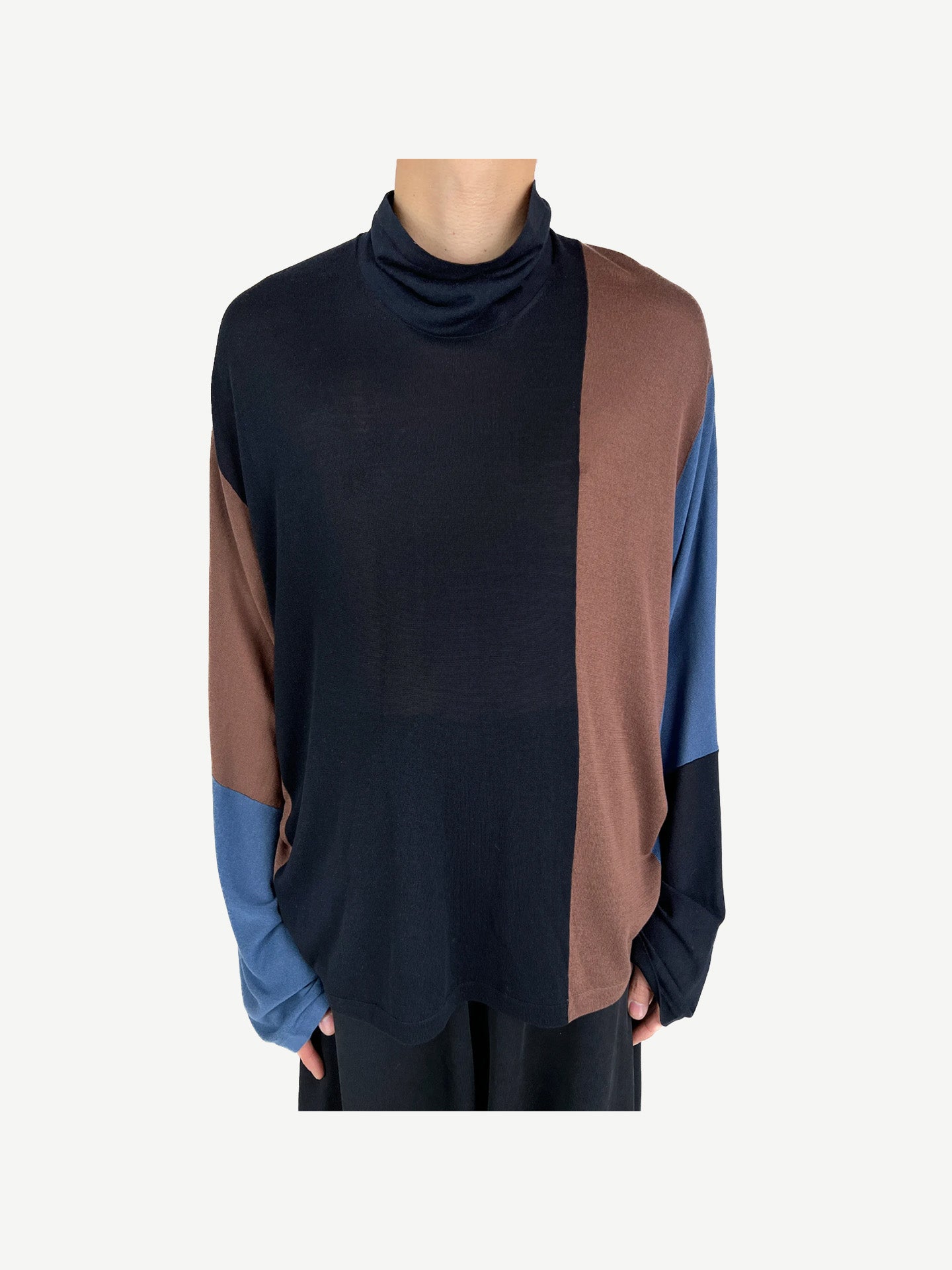 SIGO KNIT PULLOVER, BROWN