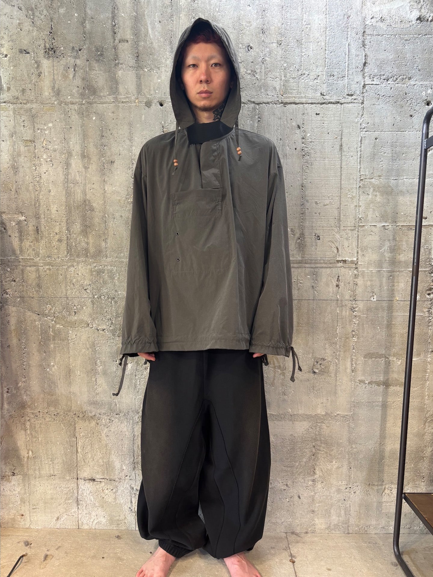 FANG ANORACK HOOD (WATERPROOF), Charcoal