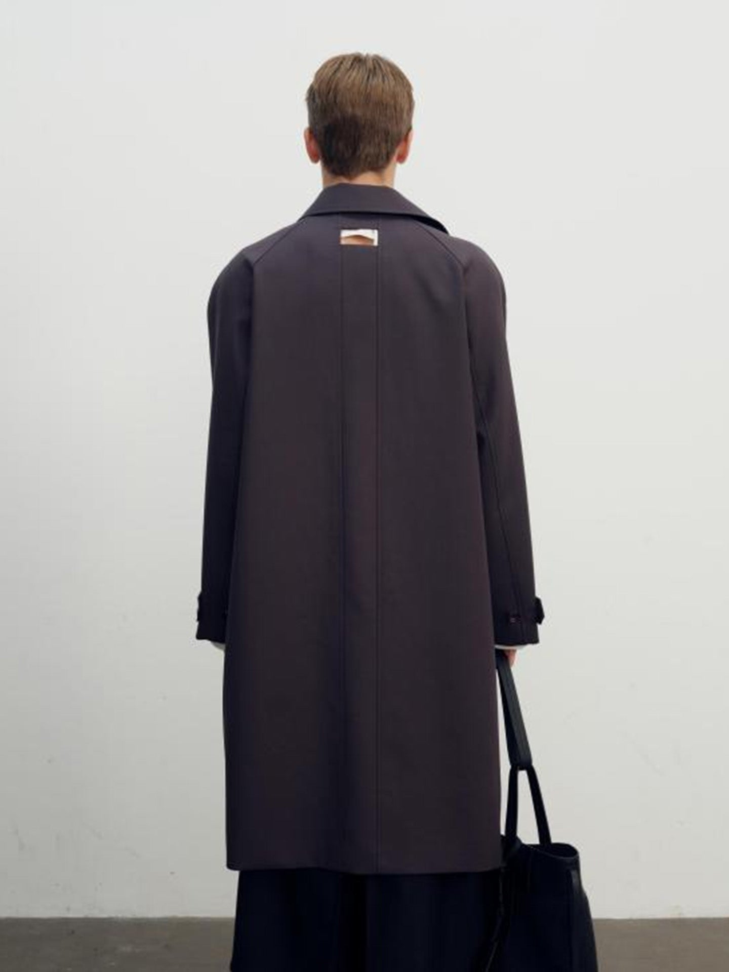 VEST LAYERED COAT, SOLID GREY