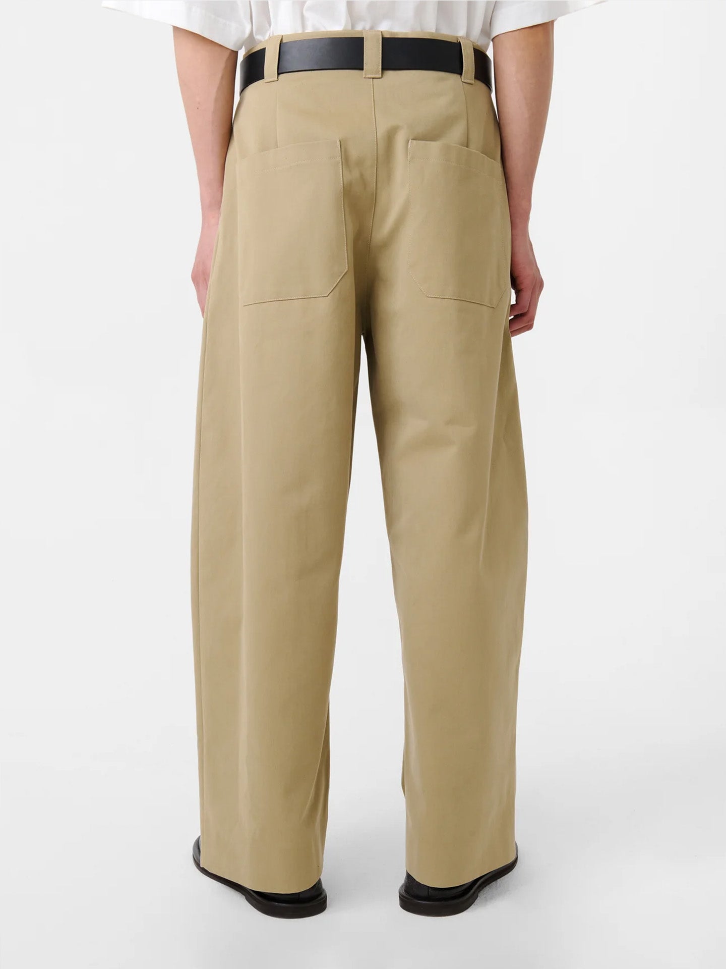 DEEP PLEAT VOLUME PANT, Tan