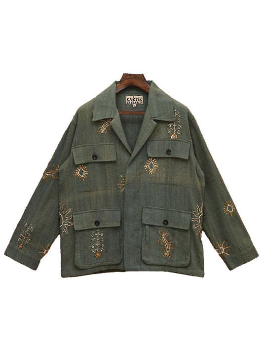 EMBROIDERED M65 JACKET, Green