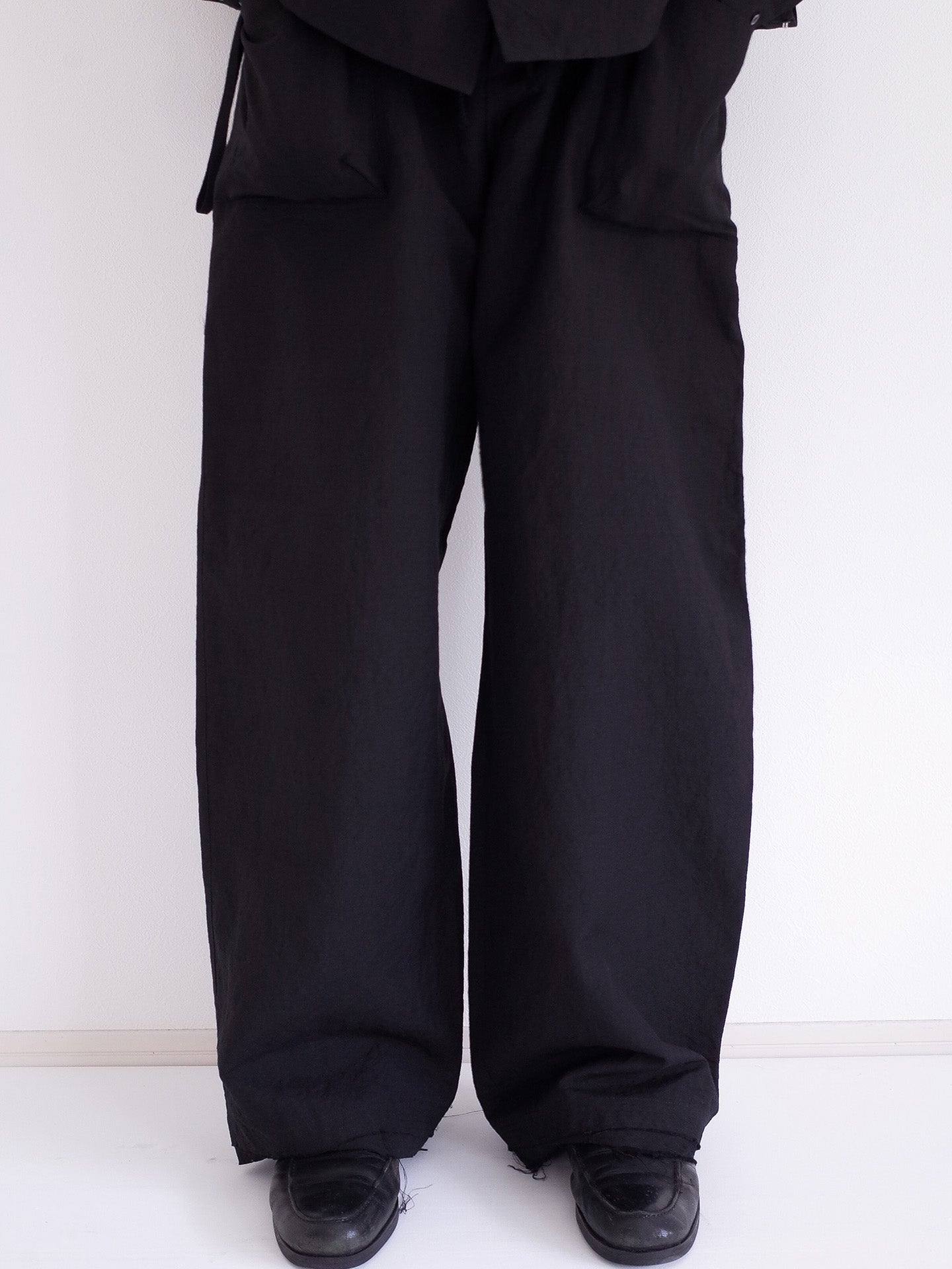 WIDE TROUSERS, BLACK