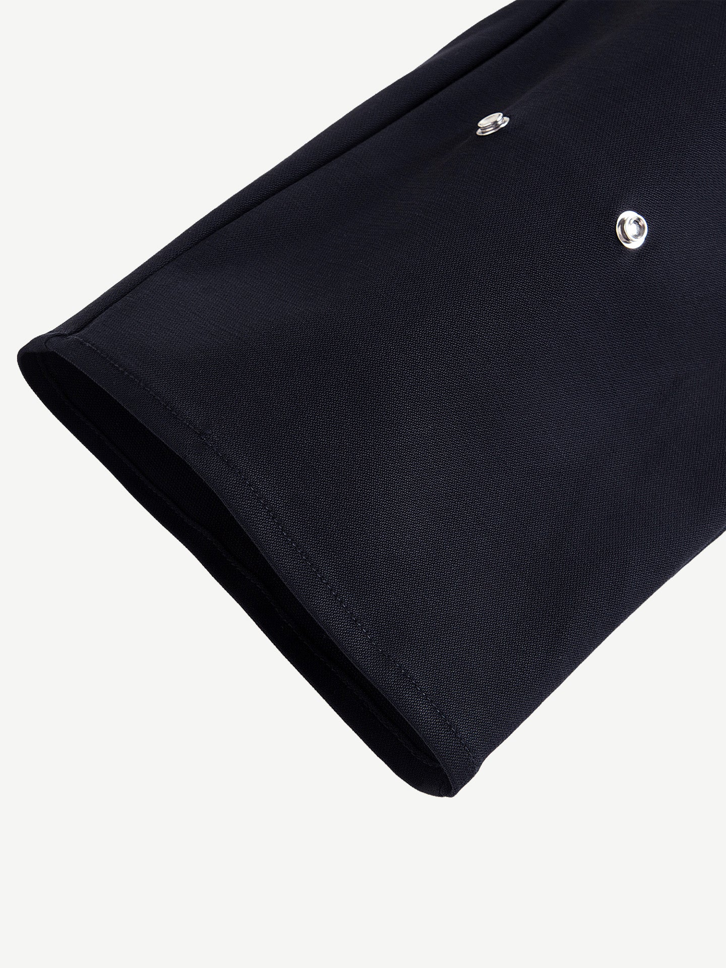 STRUCTURED SPREAD COLLAR SHIRT, BLACK