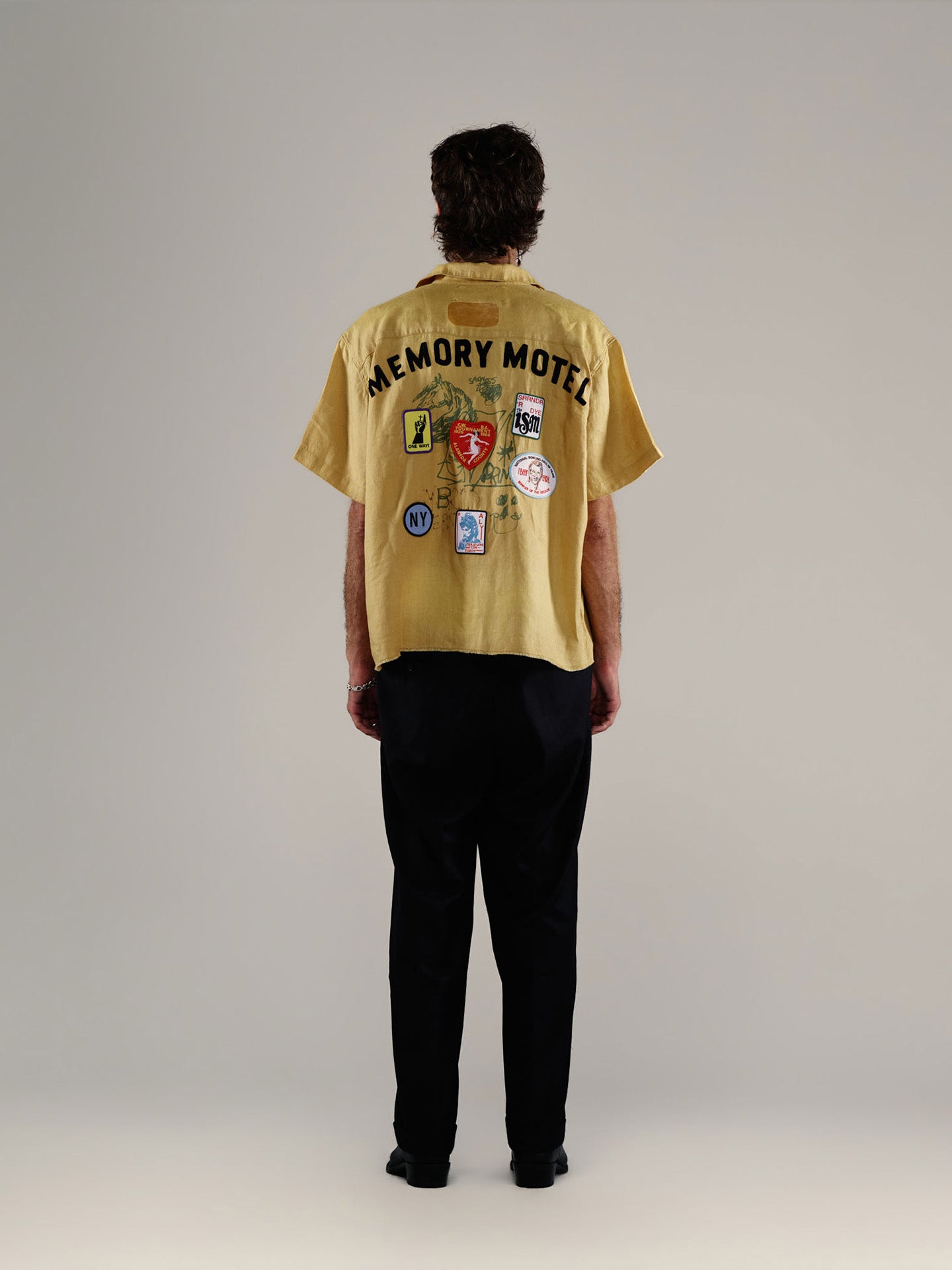 MONTAUK S/S BOWLING SHIRT, Yellow