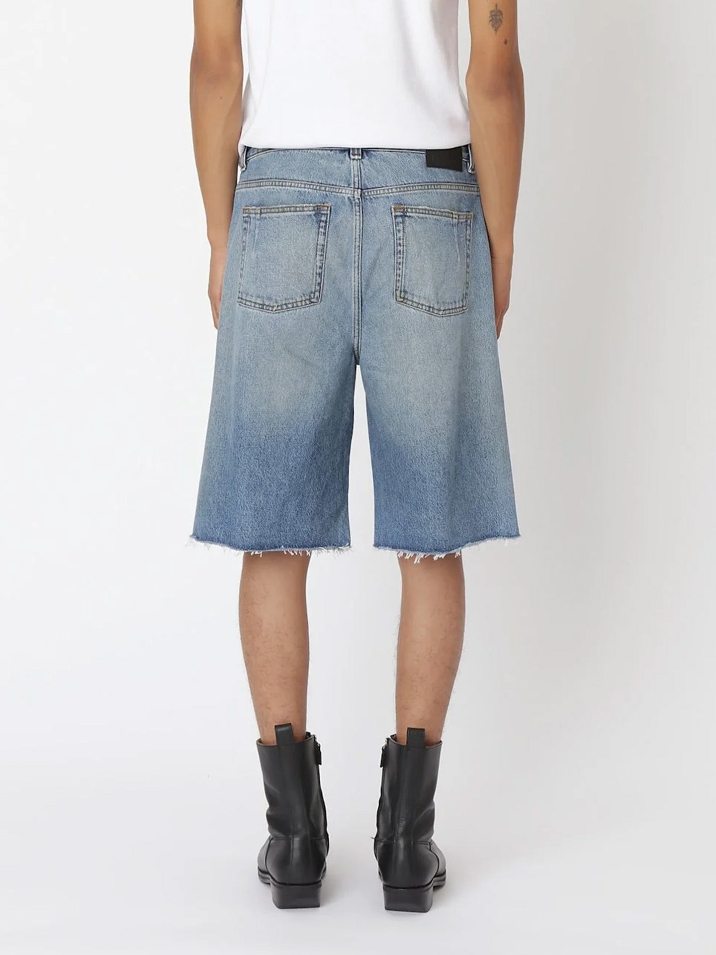 KAYCE 80S LIGHT BLUE SHORTS, Blue
