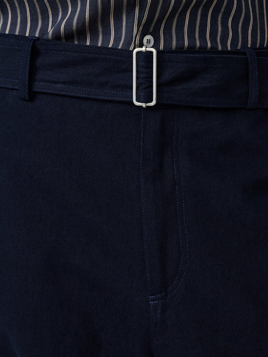 BELTED PANT, Indigo