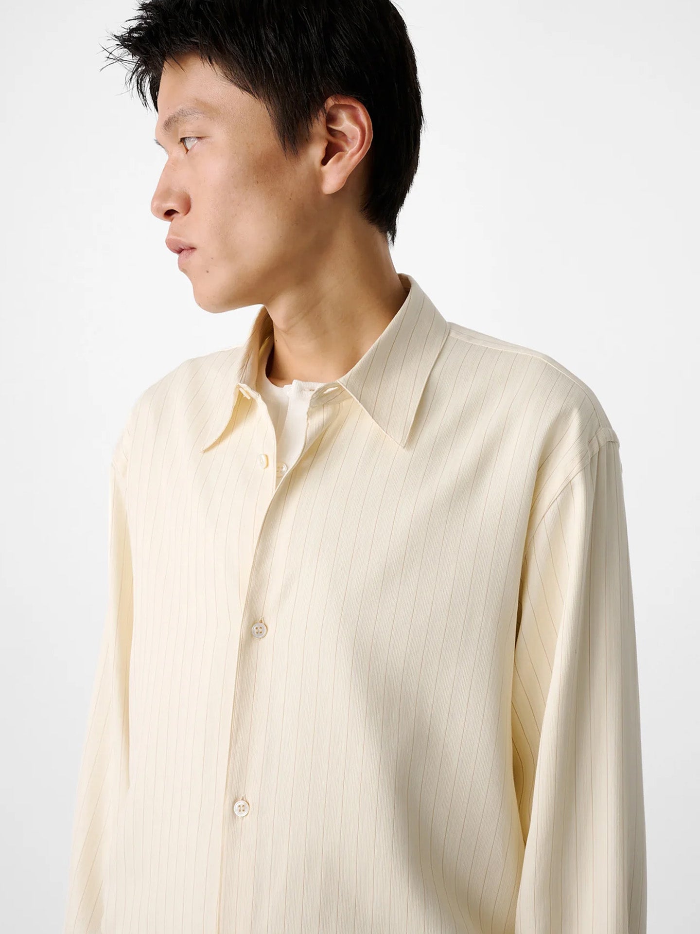 BOXY OVERSIZED SHIRT, AMBER STRIPE