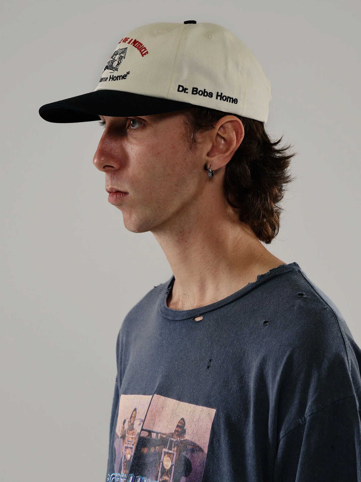 WELCOME HOME LOW PROFILE HAT, White