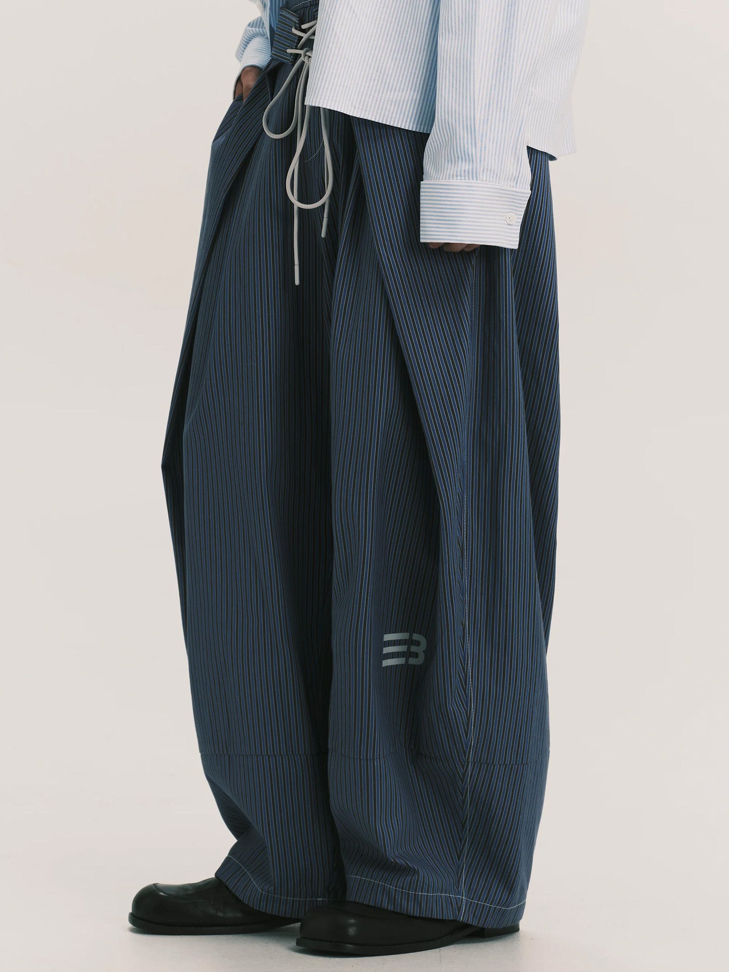 FOLDING WIDE SWIM TROUSERS, Navy