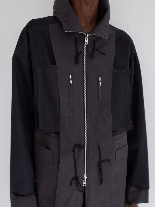 REVERSIBLE BOYHOOD PARKA, EARTH