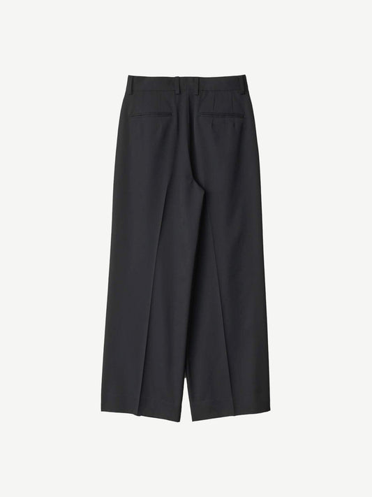 LONG WIDE TROUSERS, Black