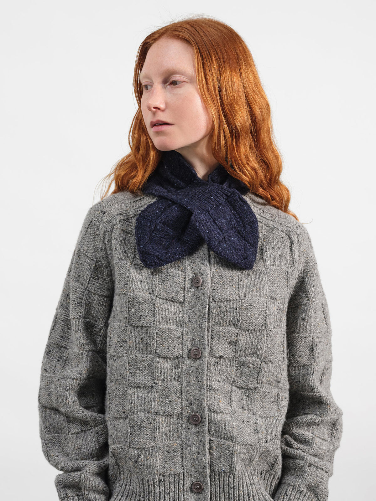 SLOT SCARF, NAVY