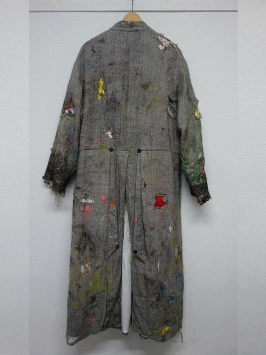 DESTROYED MASONS COAT, Grey