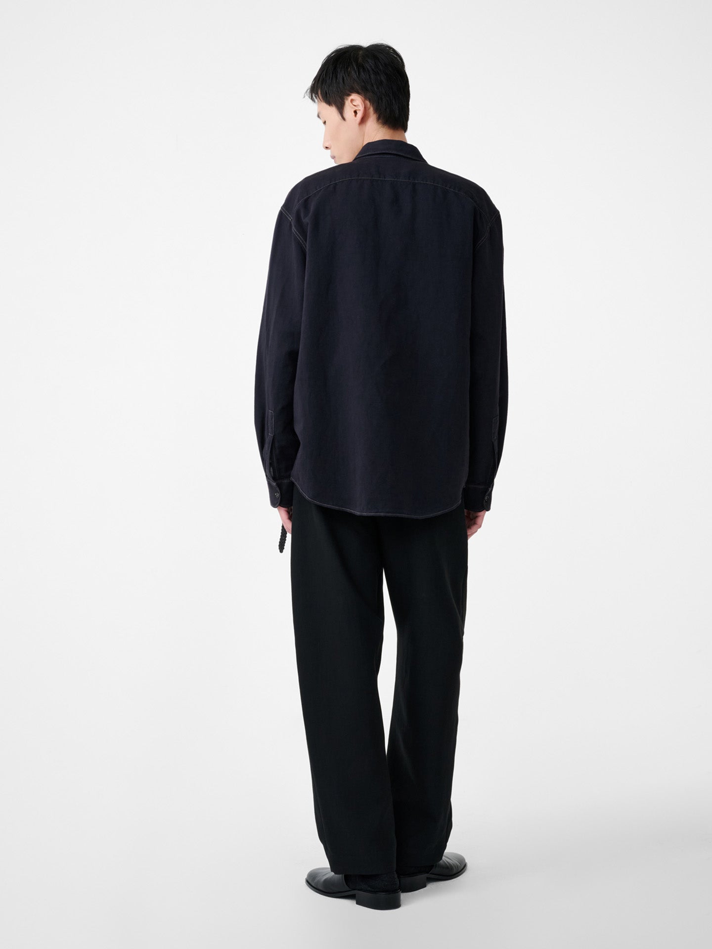 UTILITY POCKET SHIRT, BLACK GRAPE