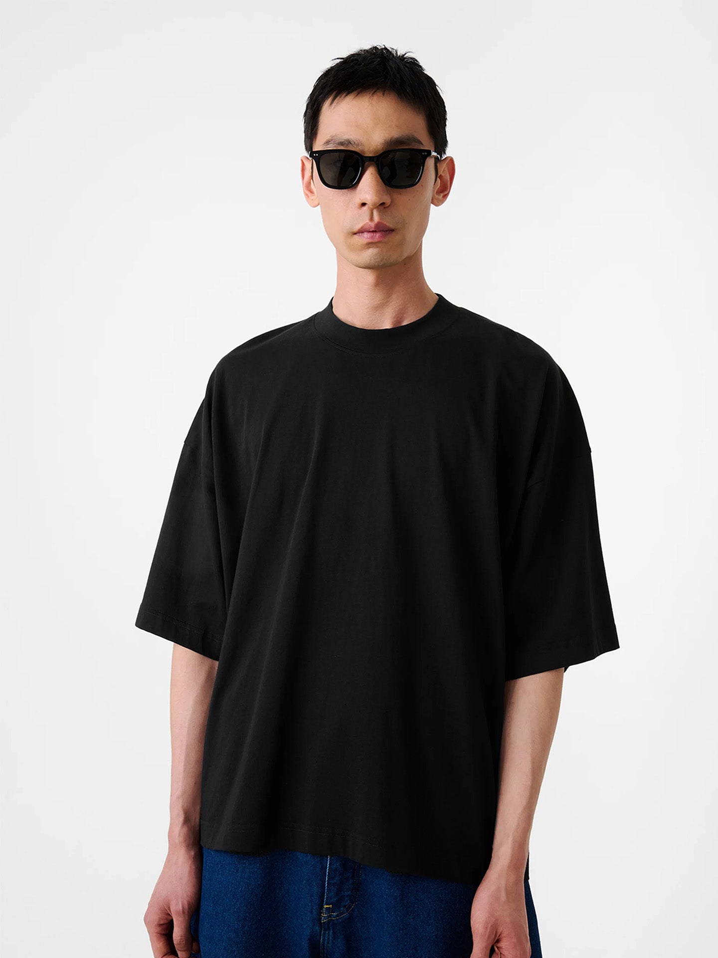 BRANDED BOXY FIT T-SHIRT, Black
