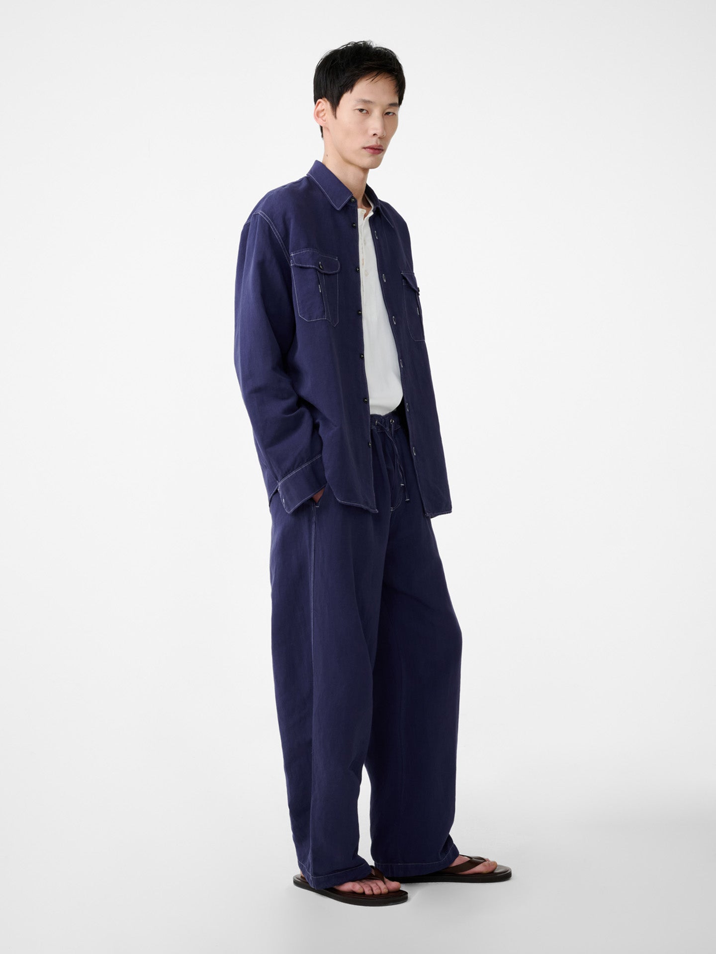 UTILITY POCKET SHIRT, INDIGO
