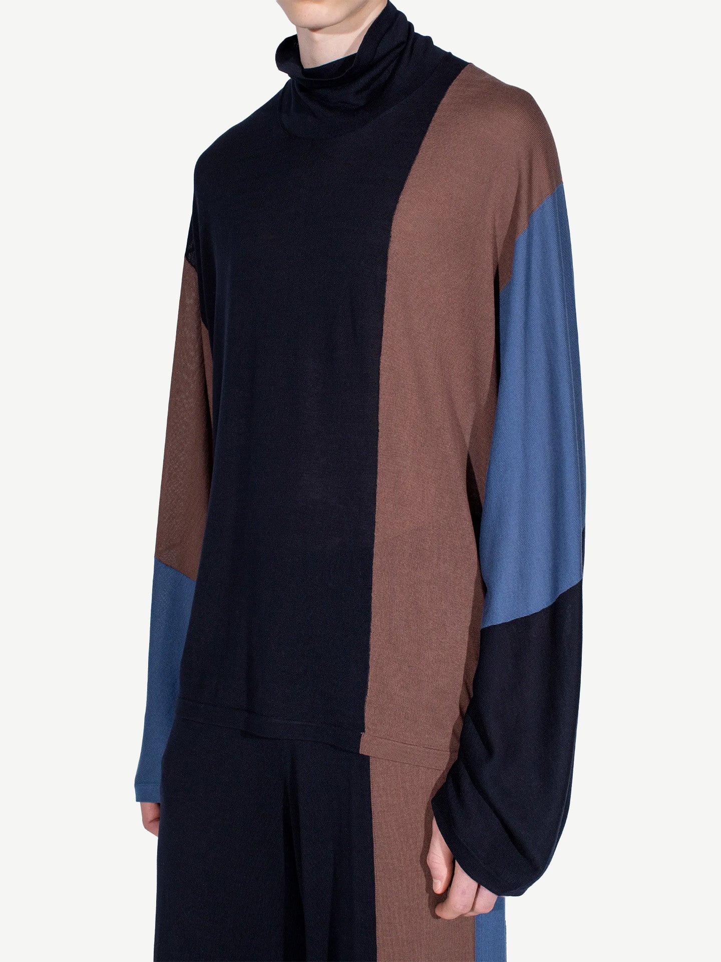SIGO KNIT PULLOVER, BROWN