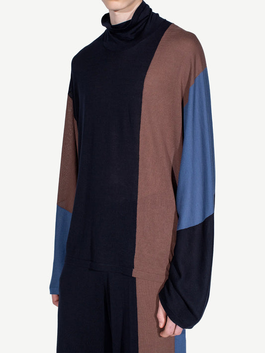 SIGO KNIT PULLOVER, BROWN