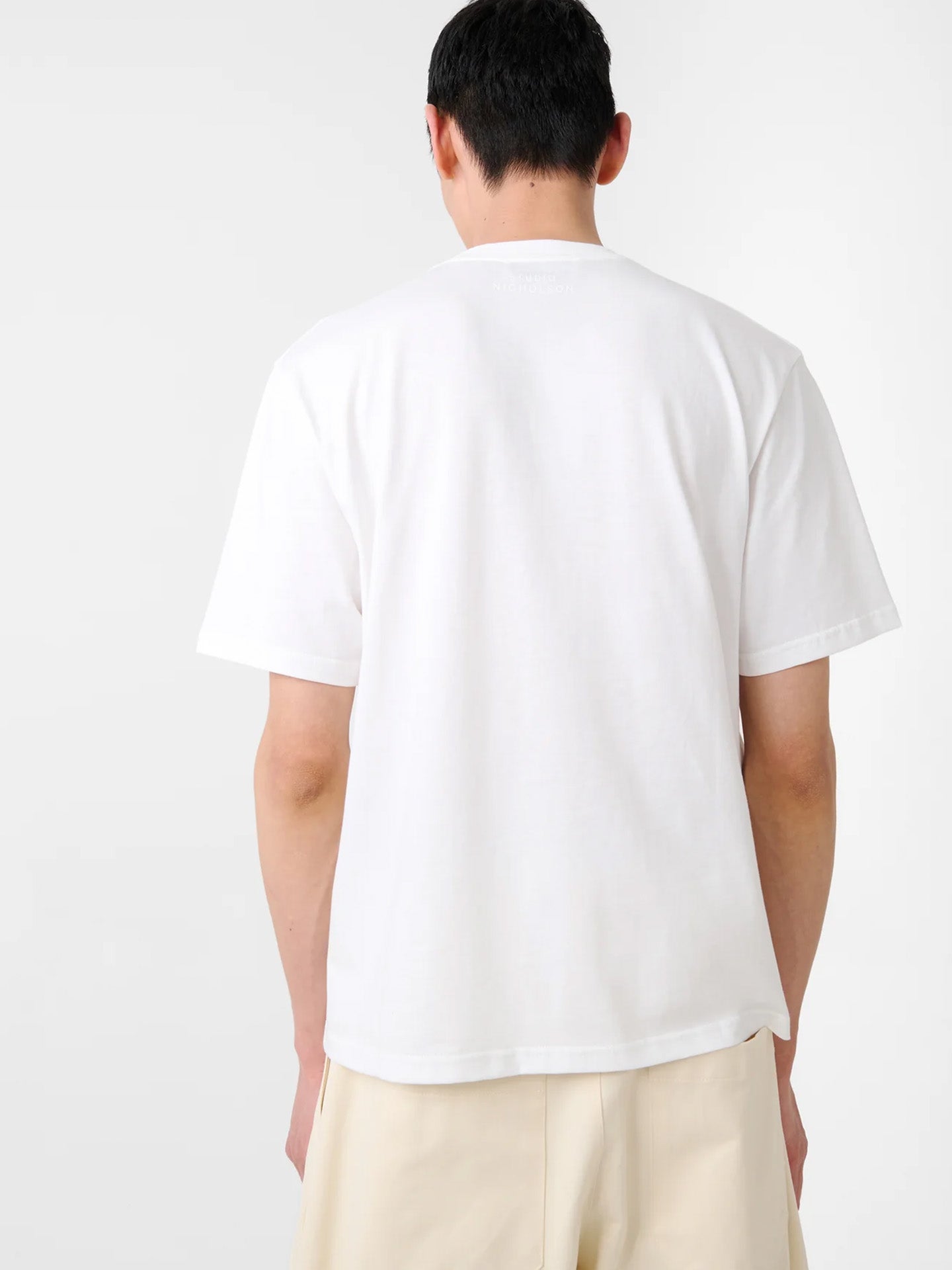 BRANDED SHORT SLEEVE T SHIRT, White