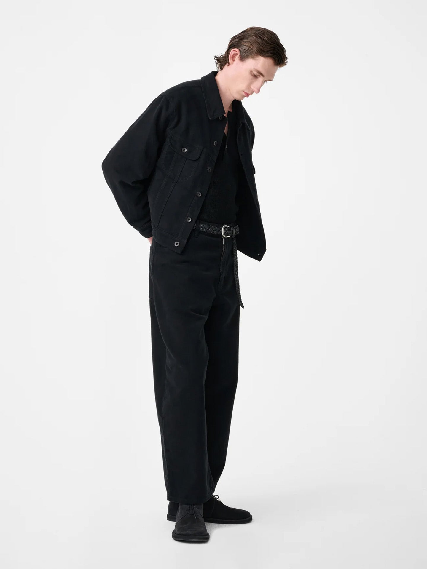 CROPPED JACKET, BLACK