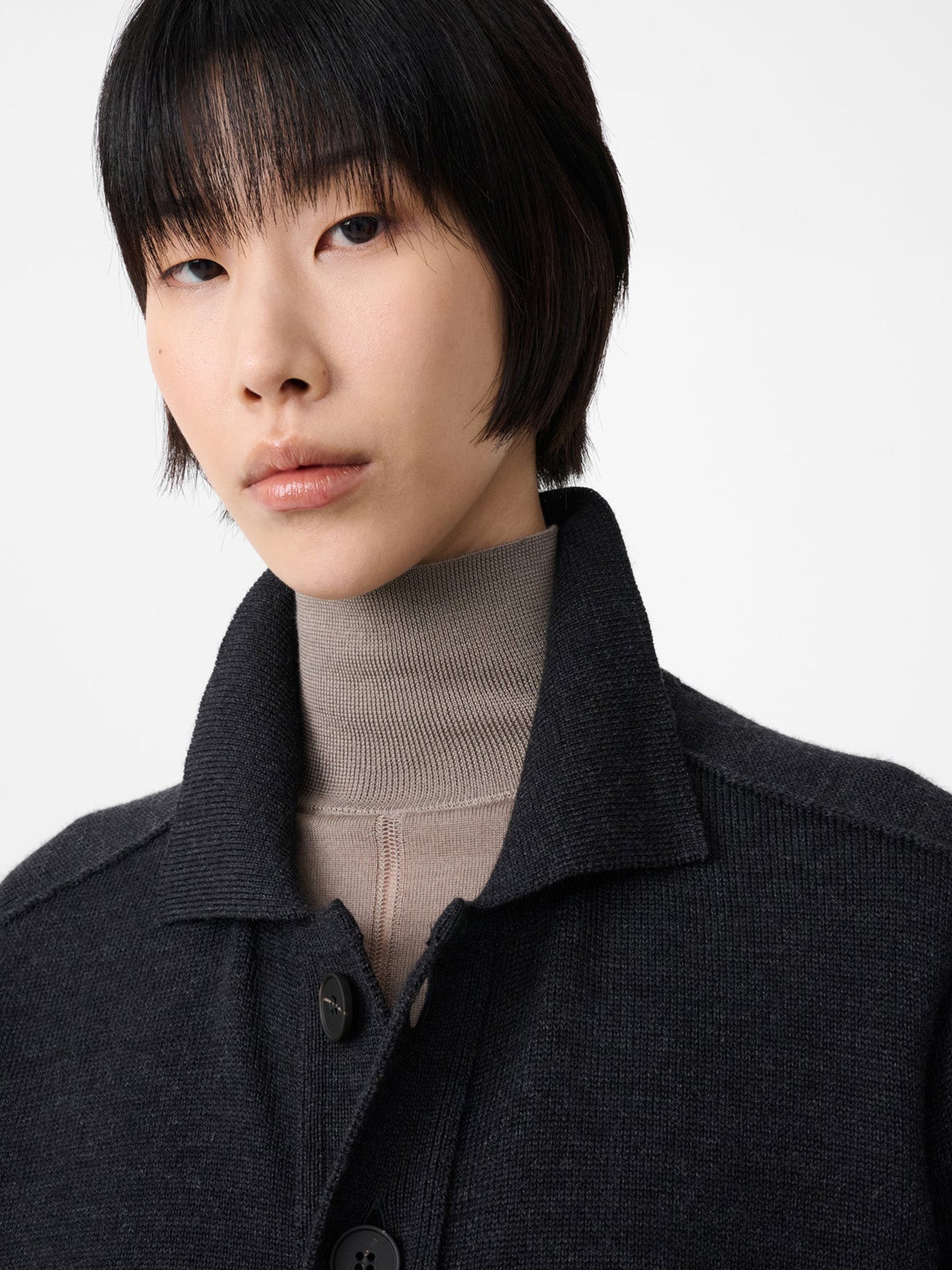 POLO CARDIGAN, COAL