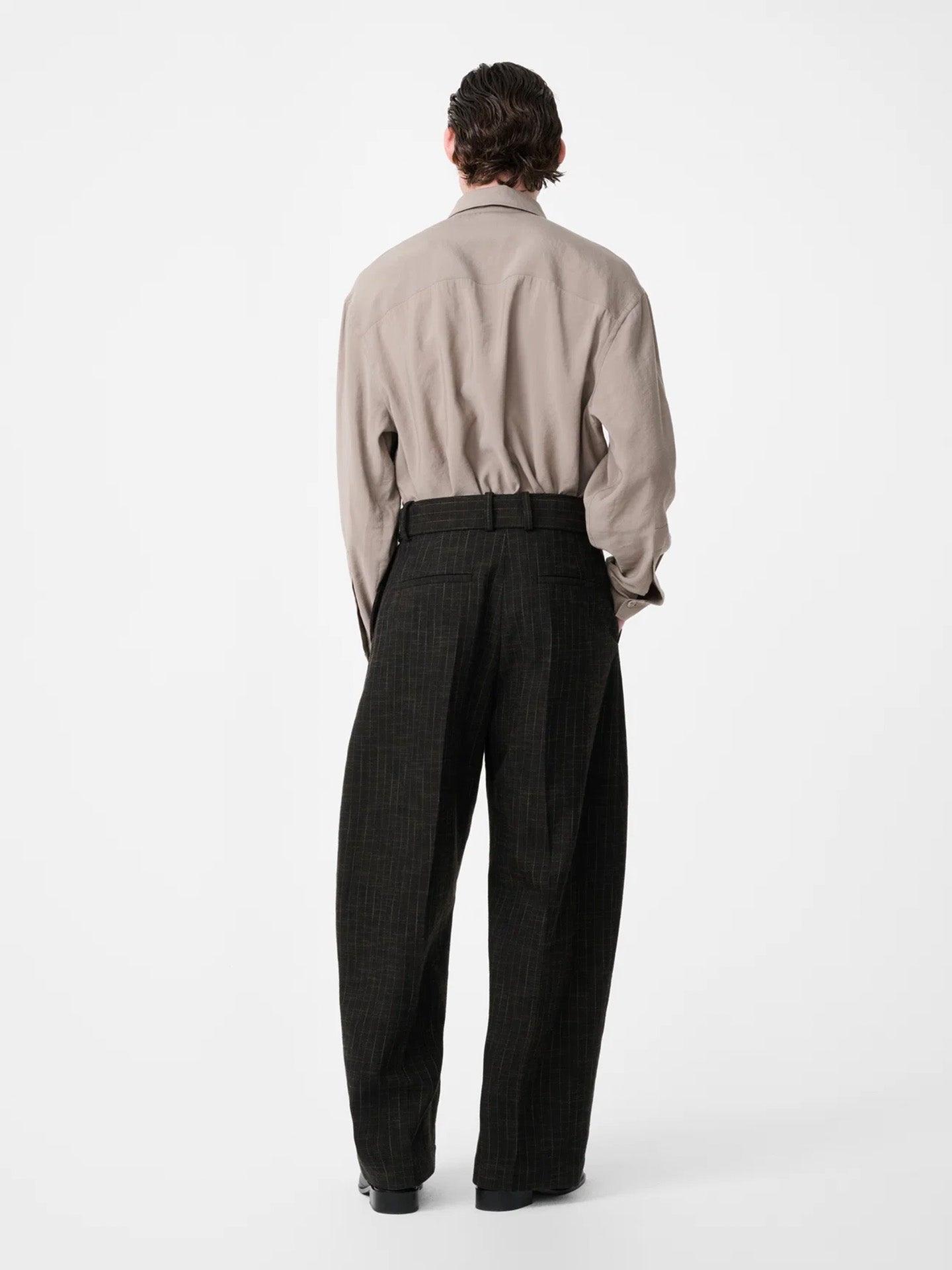BELTED PANT, PEAT