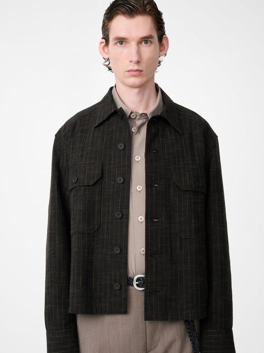 SLIM FIT OVERSHIRT, PEAT