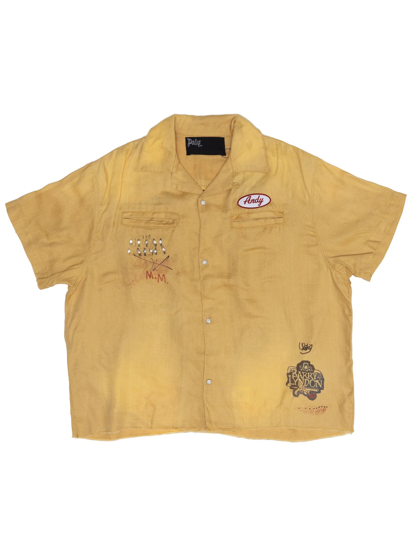 MONTAUK S/S BOWLING SHIRT, Yellow