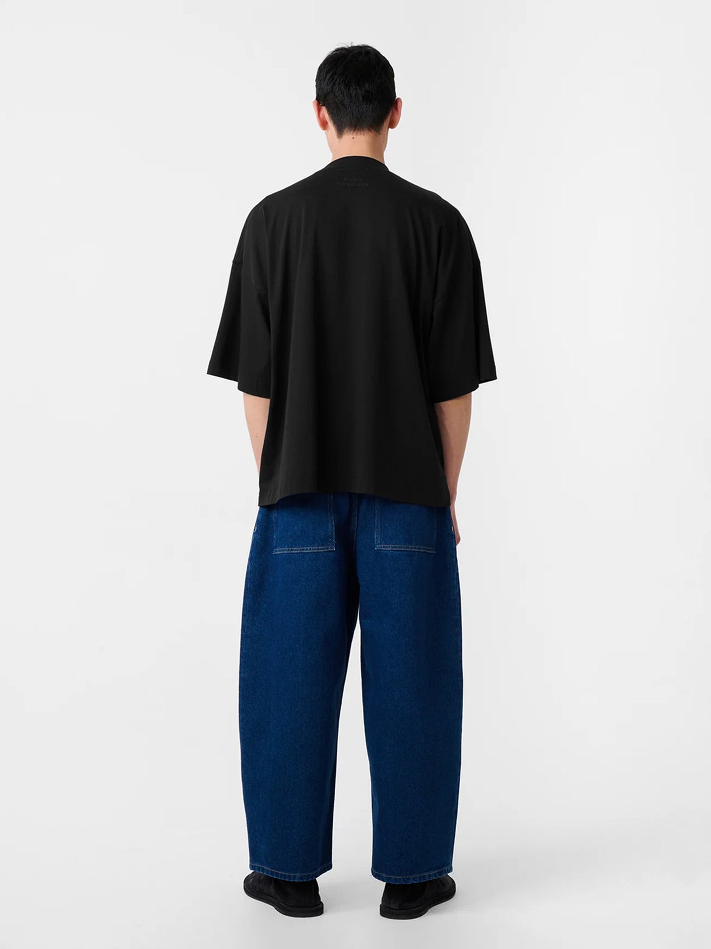 BRANDED BOXY FIT T-SHIRT, Black