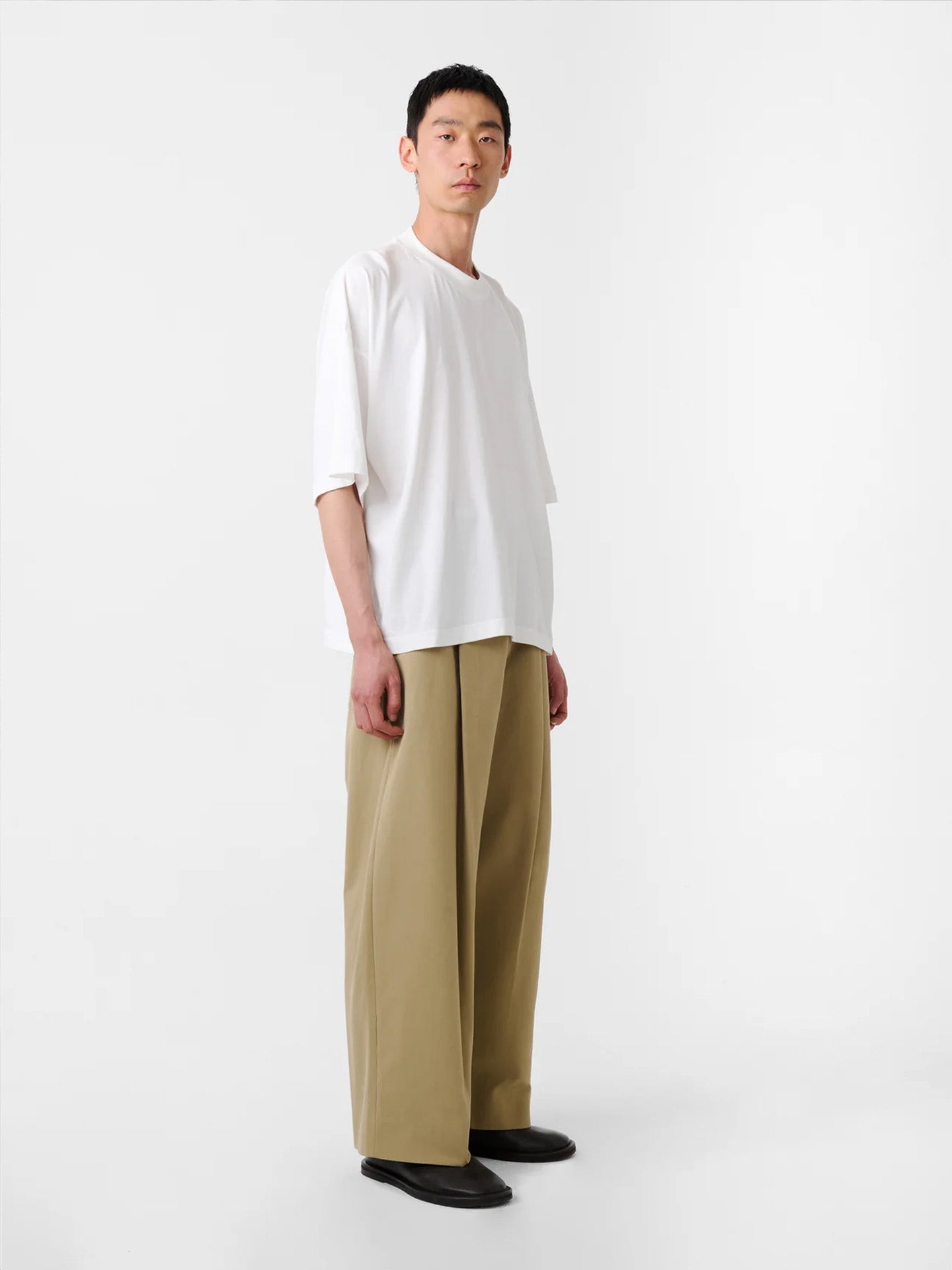 DEEP PLEAT VOLUME PANT, Tan
