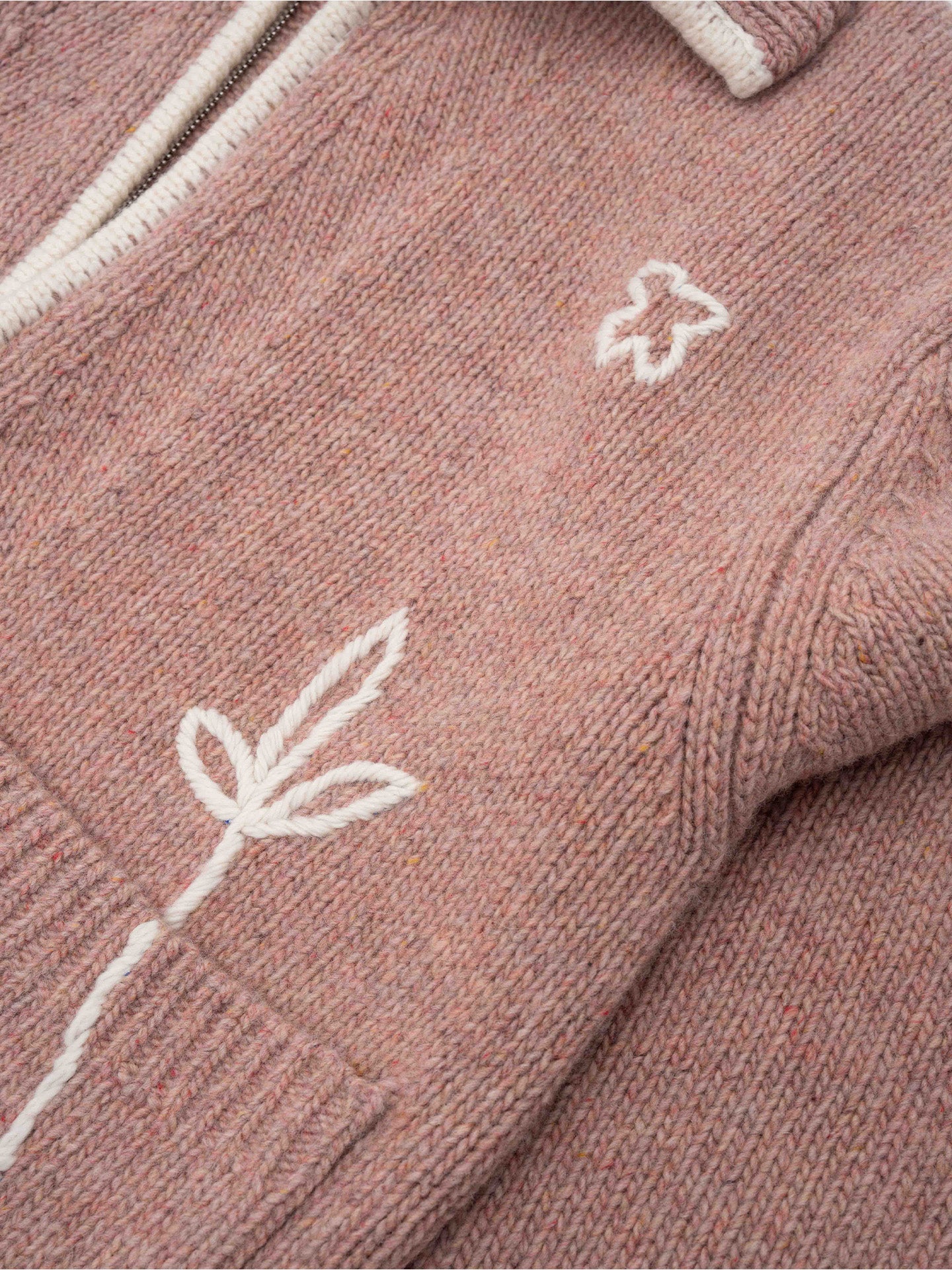 NOON KNIT JACKET, PINK