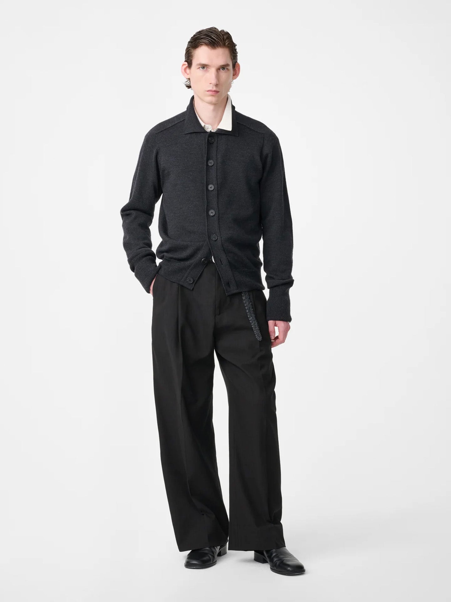 POLO CARDIGAN, COAL