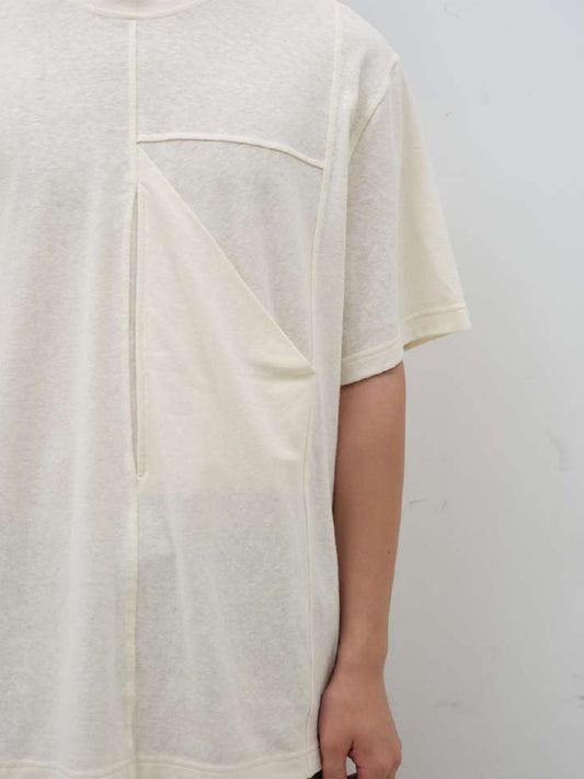 N POCKET ORGANIC COTTON TEE SS, Ivory
