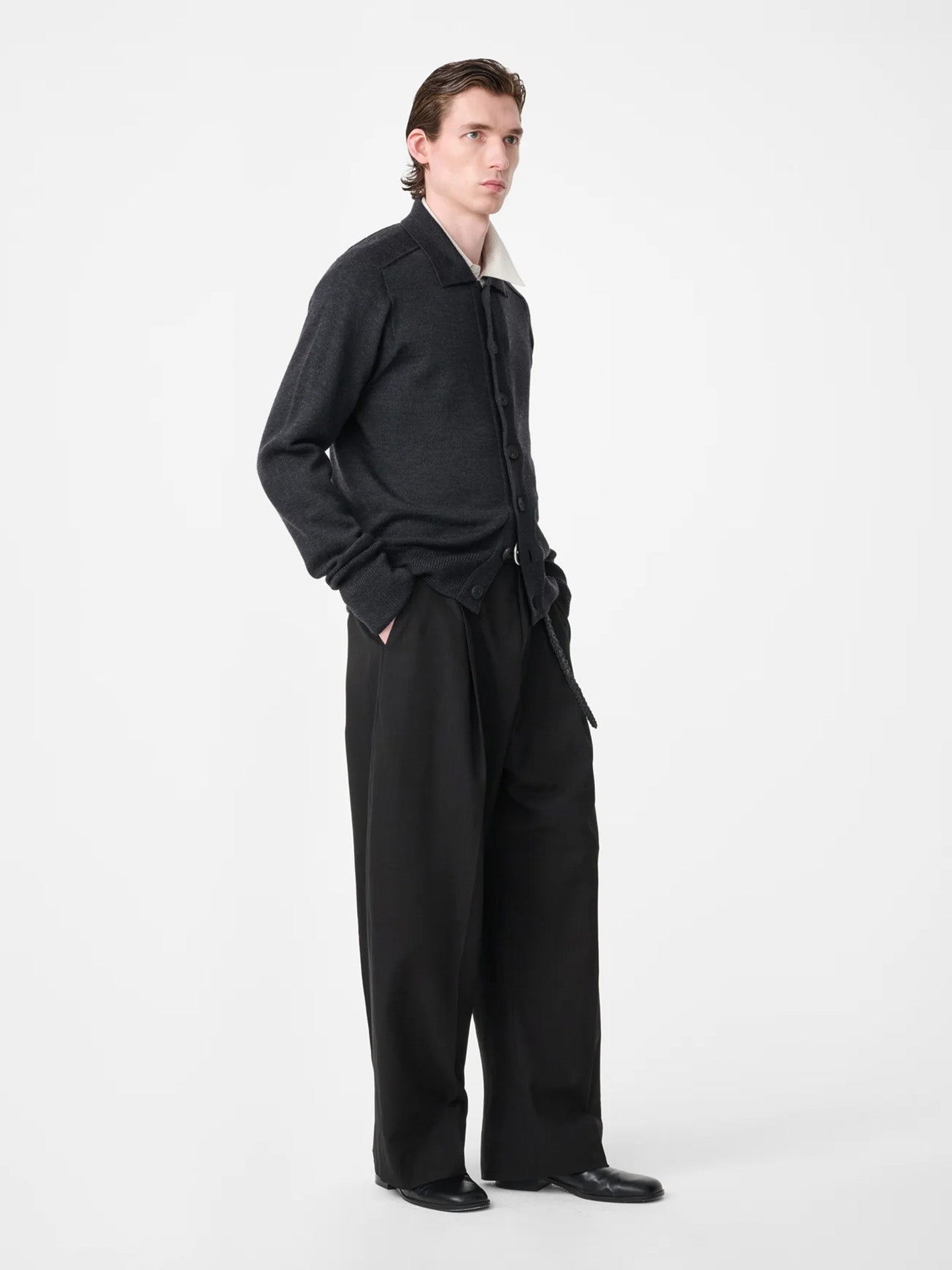 POLO CARDIGAN, COAL