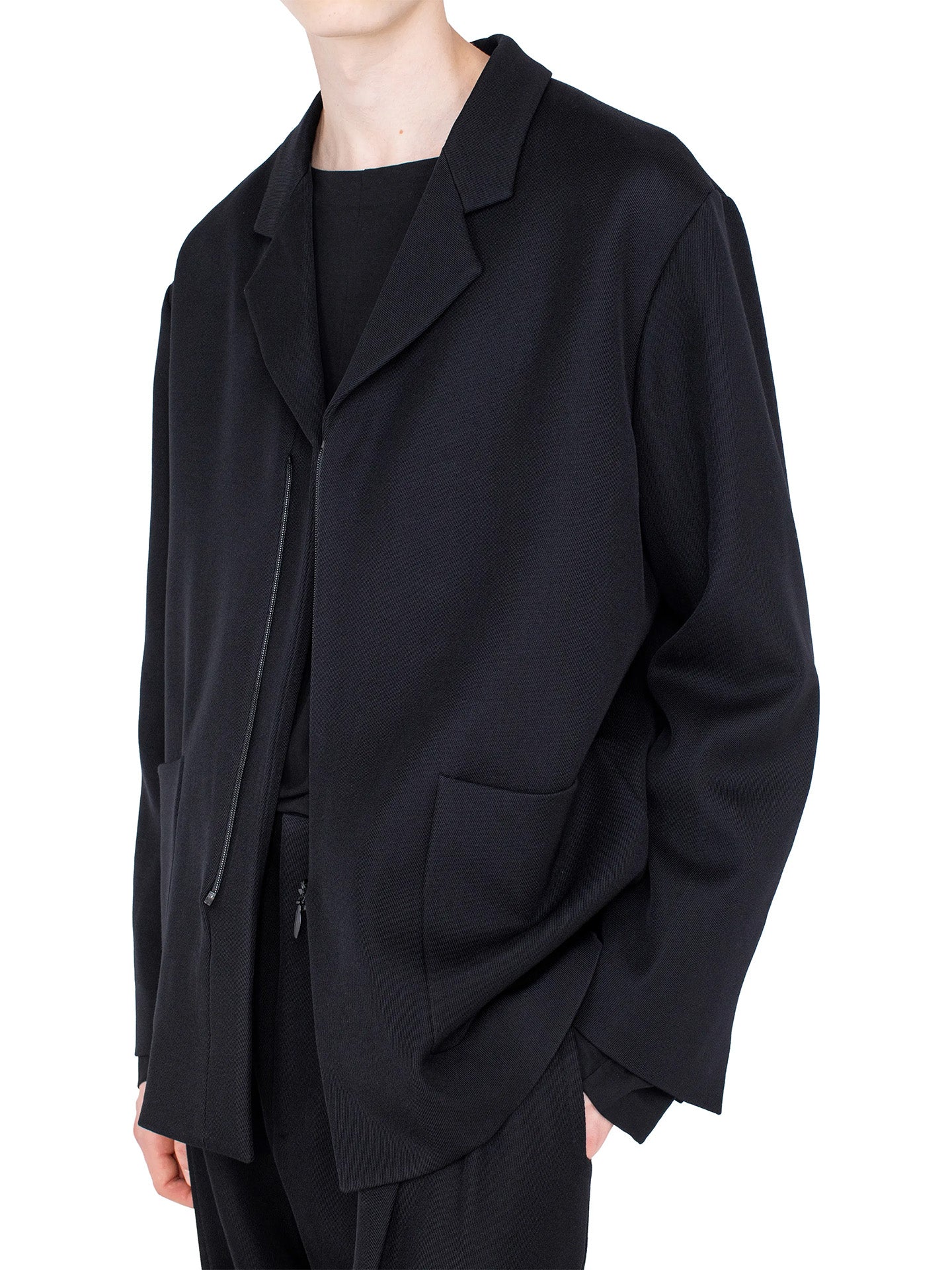 VOTIVE ZIP BLAZER, JET BLACK