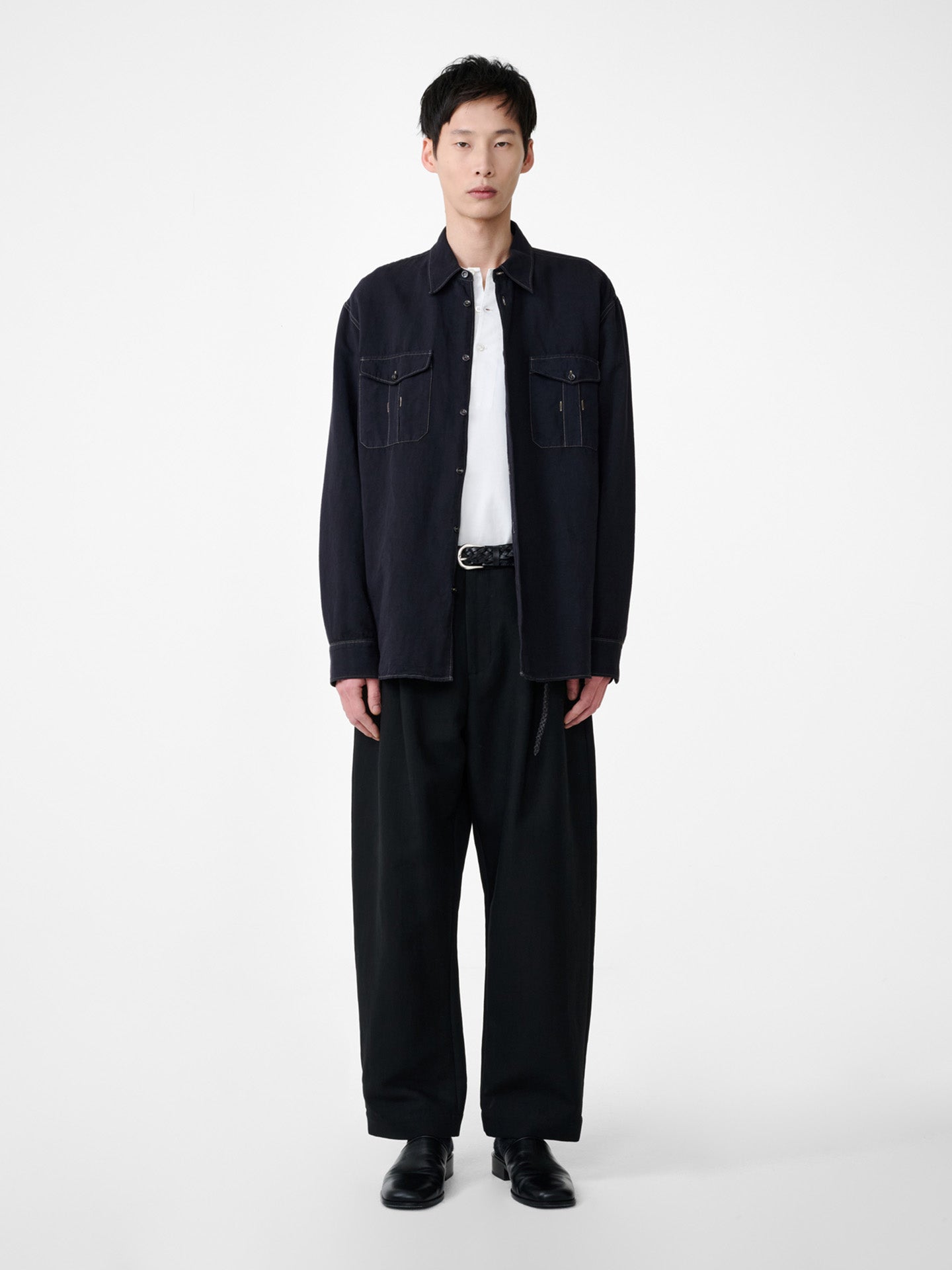 UTILITY POCKET SHIRT, BLACK GRAPE