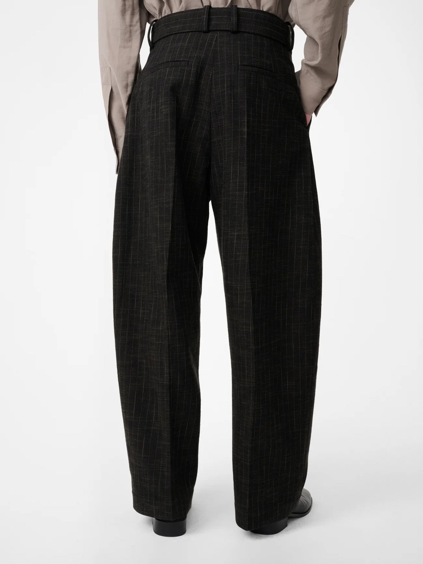BELTED PANT, PEAT
