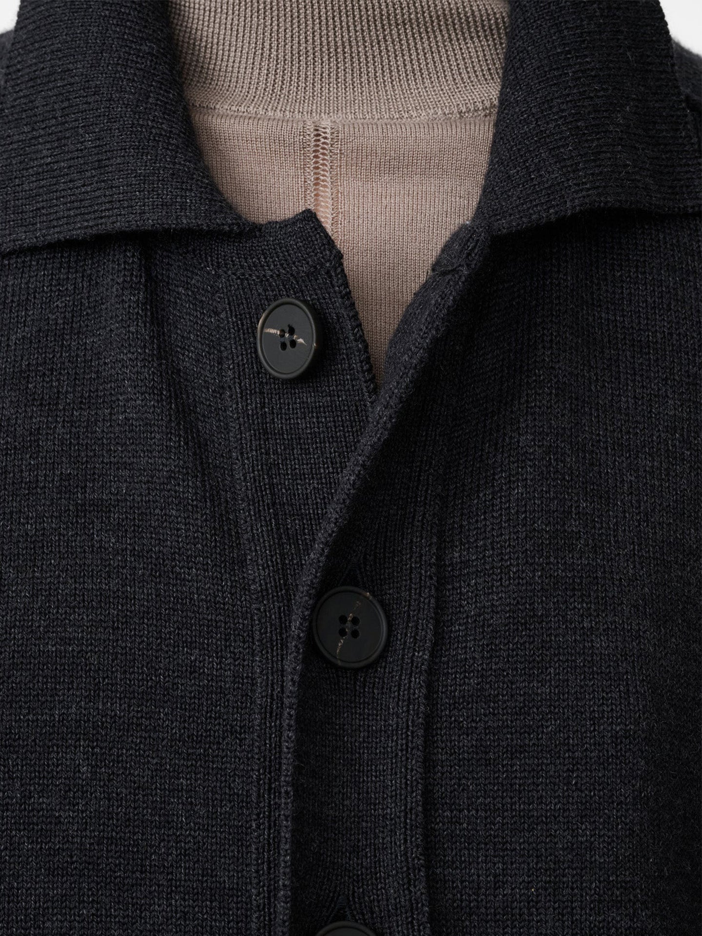 POLO CARDIGAN, COAL