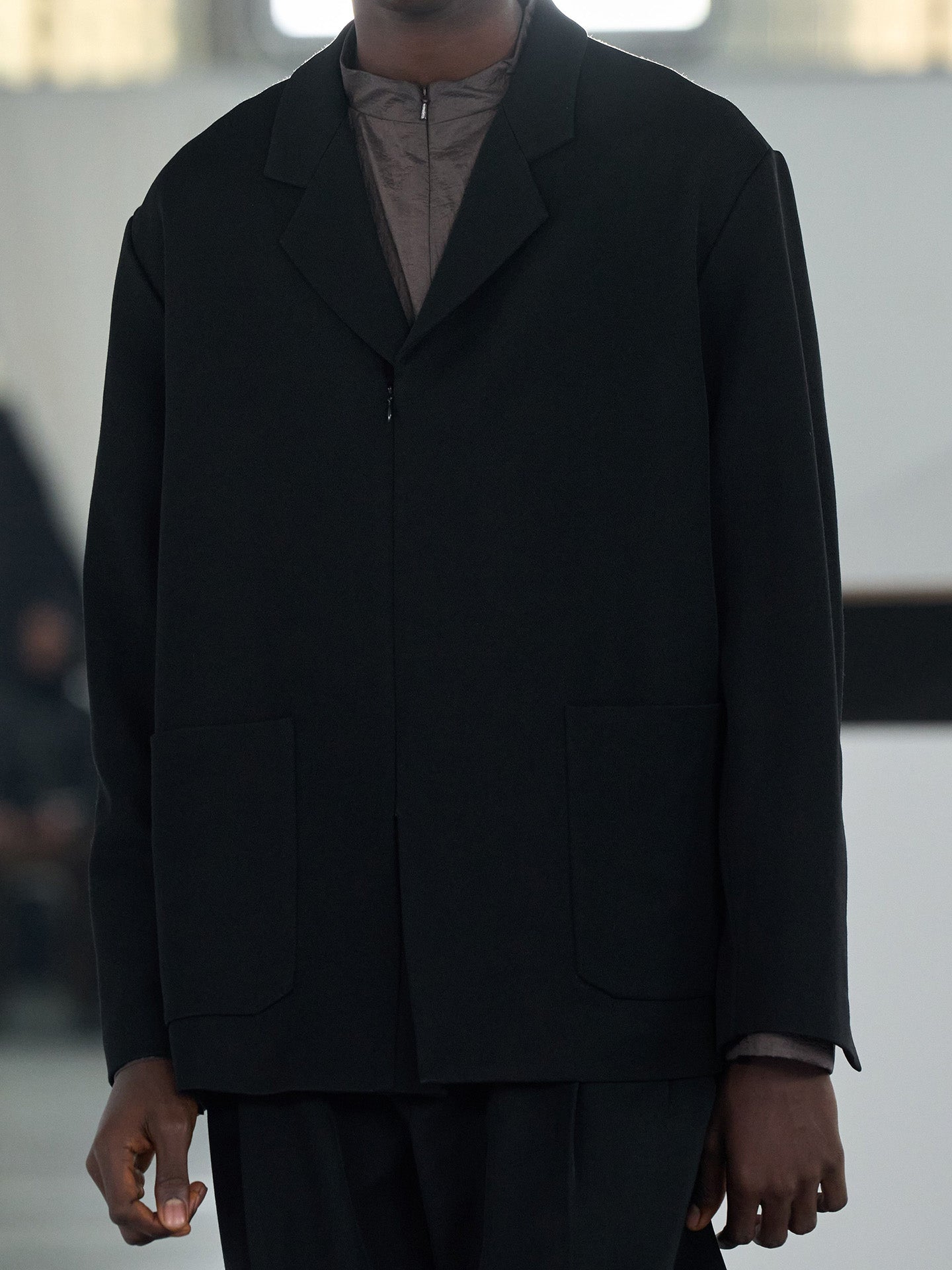 VOTIVE ZIP BLAZER, JET BLACK