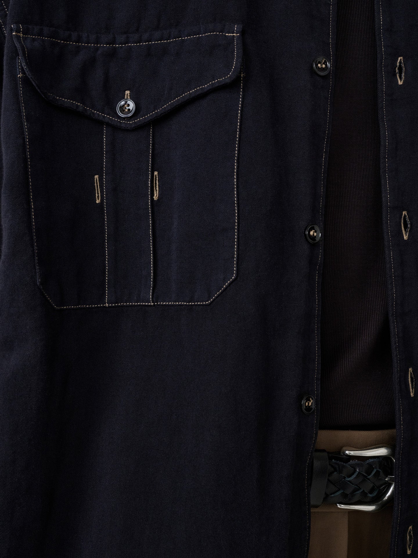 UTILITY POCKET SHIRT, BLACK GRAPE