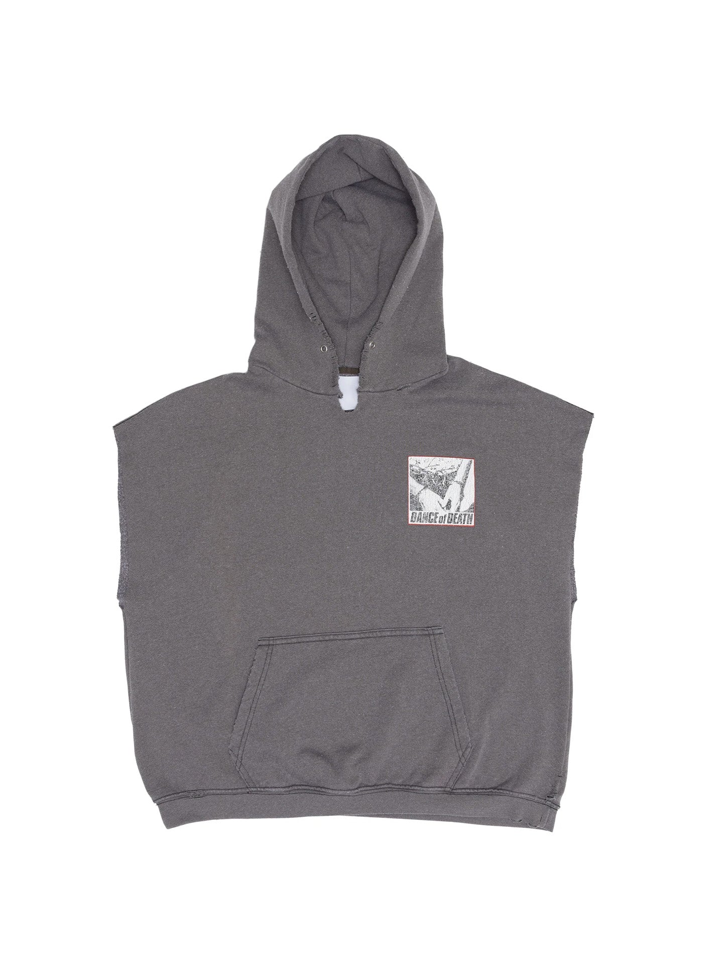 DR. BLUE CUT OFF HOODIE, Brown