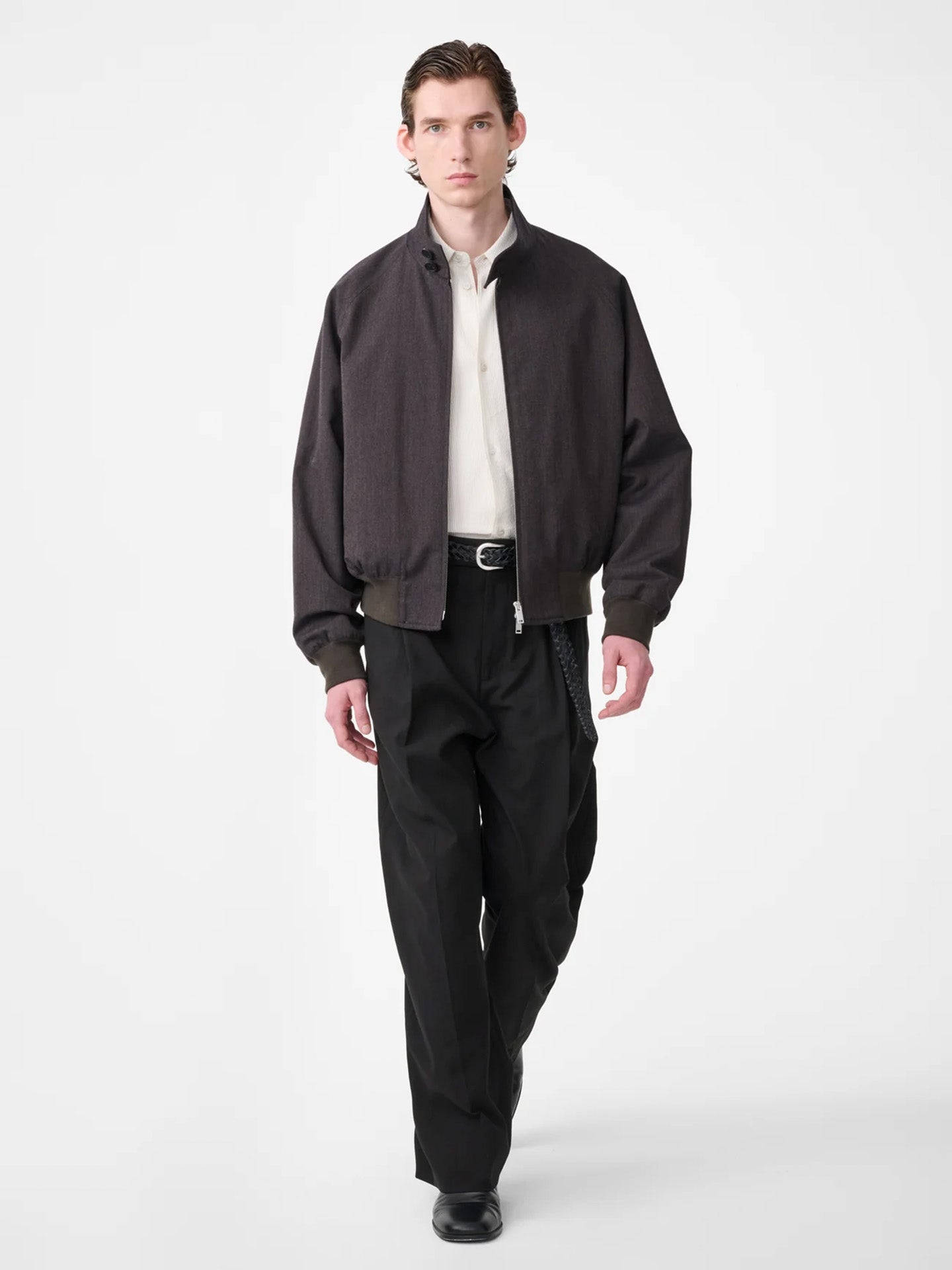 HARRINGTON JACKET, BROWN MARL